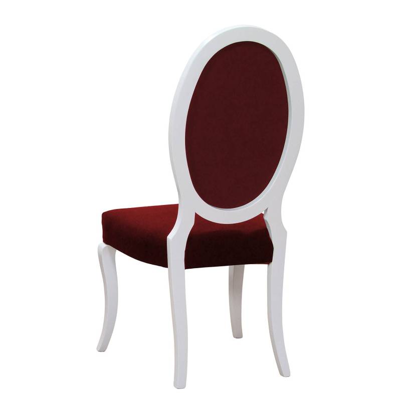 home24 Polsterstuhl Altona 2er-Set 52 x 106 x 57cm Rot/Bordeaux von home24