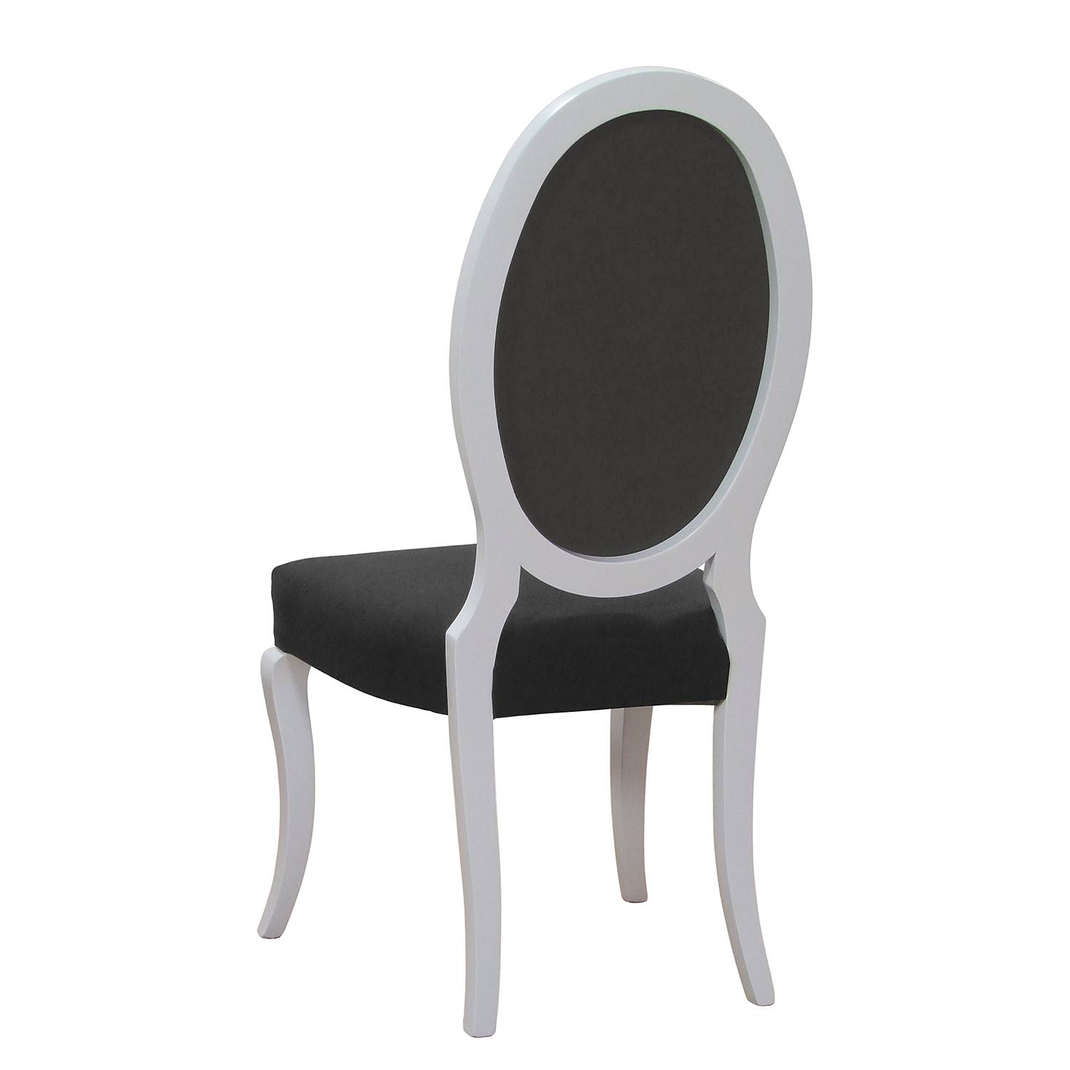 home24 Polsterstuhl Altona 2er-Set 52 x 106 x 57cm Grau/Anthrazit von home24