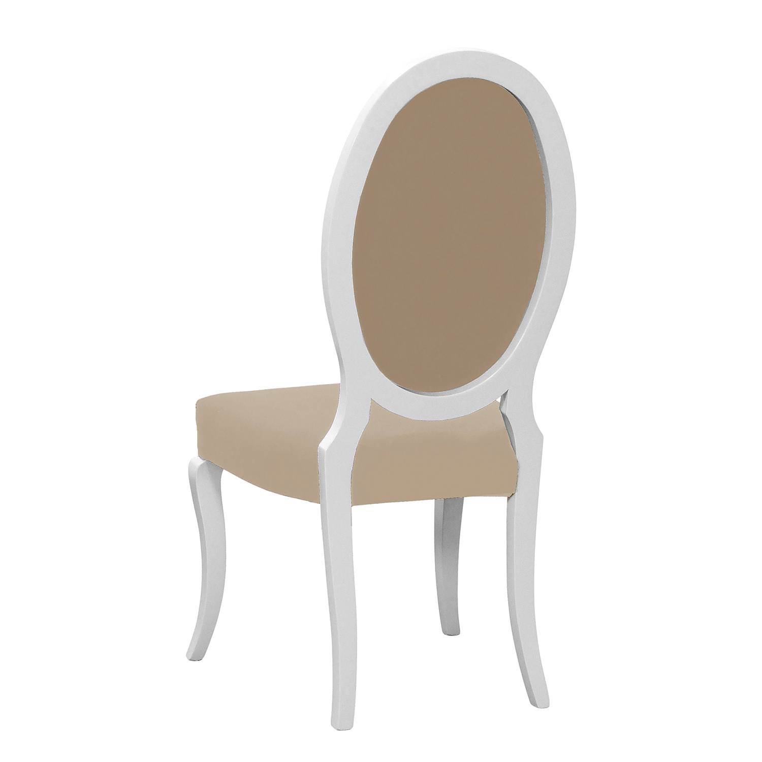 home24 Polsterstuhl Altona 2er-Set 52 x 106 x 57cm Beige/Sandgrau von home24