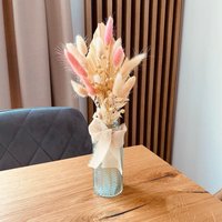 Kleiner Trockenblumenstrauß Mit Vase, Getrocknete Blumen Getrocknete Blumenstrauß, Tischdeko, Hochzeit Deko, Geschenkidee von VelvetBloomStore