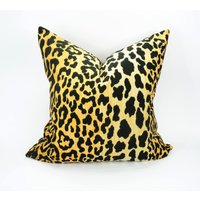 Braemore Jamil Leopard Kissenbezug/Samt Kissen Druck von VelvetandLinenHome