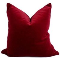 Rotem Samtkissen. Weihnachtssamtkissen, Rotes Samtkissen von VelvetandLinenHome