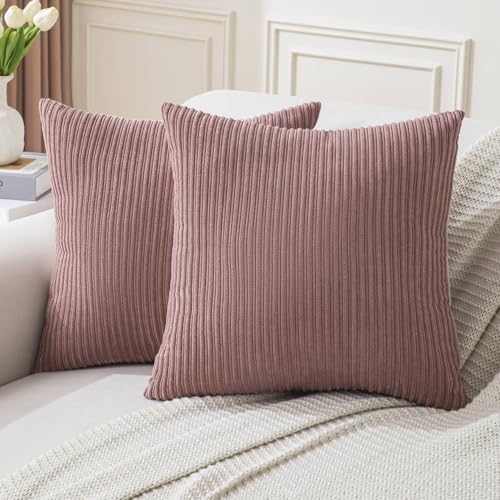 Velvhom Kissenbezug 50x50 Moderne Sofakissen Dekokissen Kordsamt Rosa Boho Kissenhülle Quadratisch Streifen Zierkissenbezug für Sofa Schlafzimmer Wohnzimmer Auto 2er Set Velvhom Kissenbezug 50x50 Moderne Sofakissen Dekokissen Kordsamt Rosa Boho Kissenhülle Quadratisch Streifen Zierkissenbezug für Sofa Schlafzimmer Wohnzimmer Auto 2er Set von Velvhom