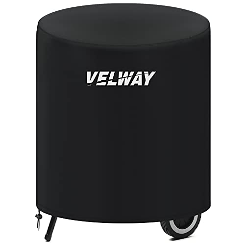 Velway Grill Abdeckhaube Holzkohlegrill Kugelgrill Grillabdeckung Regendicht BBQ Abdeckung Cover Schutzhülle Haube Staubdicht Rund Abdeckplane Grillschutz (71x68cm) von Velway