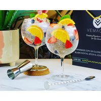 Gin Gläser Für Liebhaber-2Er Set Handgefertigte & T | 700Ml | Pro Cocktail Löffel - Doppelseitiger Jigger Mit Cocktailgläsern in Geschenkbox Gin Gläser Für Liebhaber-2Er Set Handgefertigte & T | 700Ml | Pro Cocktail Löffel - Doppelseitiger Jigger Mit Cocktailgläsern in Geschenkbox von Vemacity
