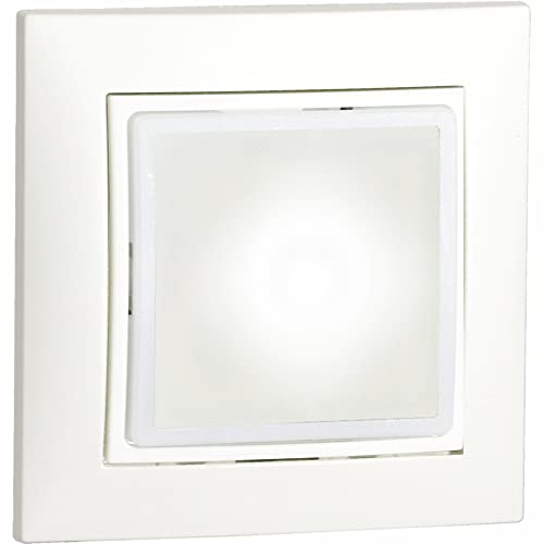 VEMER VE771301 ORION INT - Notlicht für den Innenbereich, Unterputzmontage, Einschalten bei Stromausfall, Auch als tragbare Taschenlampe verwendbar, Weiß von VEMER