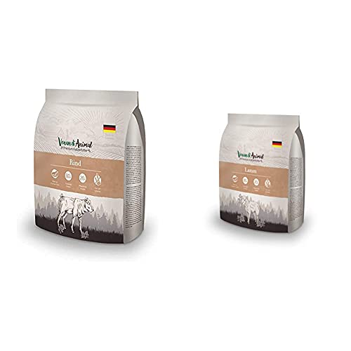 Venandi Animal Premium Trockenfutter für Katzen, Rind,getreidefrei mit viel frischem Fleisch, 300 g & Premium Trockenfutter für Katzen, Lamm,getreidefrei mit viel frischem Fleisch, 300 g von Venandi Animal