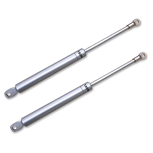 2 Stück Gasfeder, 180N/39.68lb/18Kg, Deckelstütz Hydraulikfeder Gasfeder Möbel Klappenbeschlag Hydraulische Gasfeder Silber von Vencede
