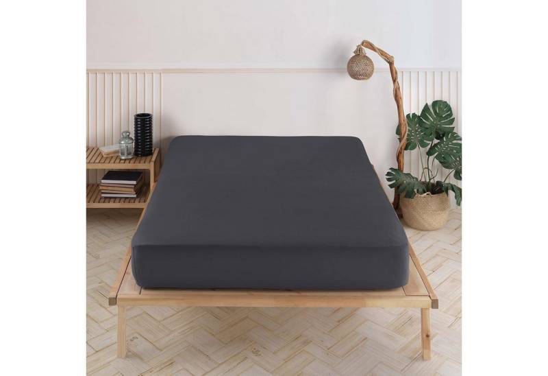 Vency Home Spannbettlaken Premium Jersey Bettlaken, 150 g/m² Spannbetttuch, bis zu 35cm Höhe, Gummizug: Rundumgummizug, Von 90x200 bis 200x200 cm – Ihre perfekte Größe, 100% Baumwolle von Vency Home