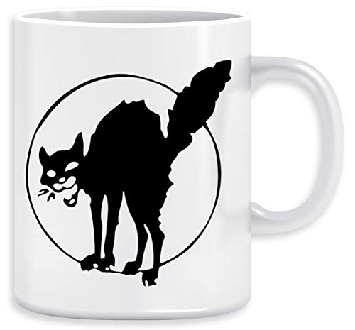 Anarchist Schwarz Katze Kaffeebecher Becher Tassen Ceramic Mug Cup von Vendax
