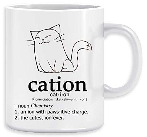 Cat-Ion Science Puns Kaffeebecher Becher Tassen Ceramic Mug Cup von Vendax