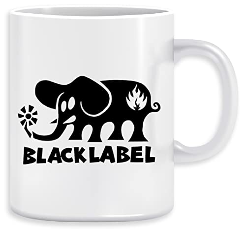 Copy Of Black Label Elephant Skateboards Kaffeebecher Becher Tassen Ceramic Mug Cup von Vendax