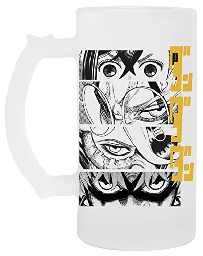 Dandadan Anime Eyes W Kaji Bierkrug Aus Glas Glass Beer Mug Cup von Vendax