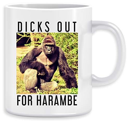 Dicks Out For Harambe Kaffeebecher Becher Tassen Ceramic Mug Cup von Vendax