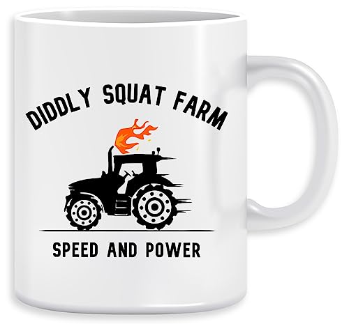 Diddly Squat Farm Shop Logo Tractor Kaffeebecher Becher Tassen Ceramic Mug Cup von Vendax