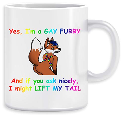 Gay Furry Kaffeebecher Becher Tassen Ceramic Mug Cup von Vendax