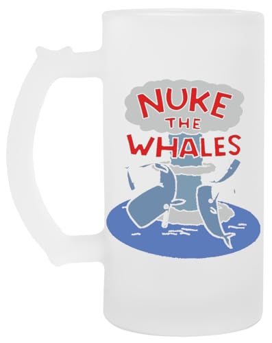 Nuke The Whales Bierkrug Aus Glas Glass Beer Mug Cup Nuke The Whales Bierkrug Aus Glas Glass Beer Mug Cup von Vendax