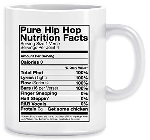 Pure Hip Hop Nutrition Facts Kaffeebecher Becher Tassen Ceramic Mug Cup von Vendax