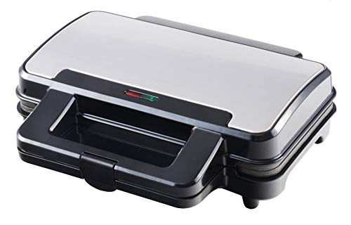 Venga! VG SM 3007 Sandwichmaker - 900 W, Edelstahl, Metall, Kunststoff, Schwarz von Venga!