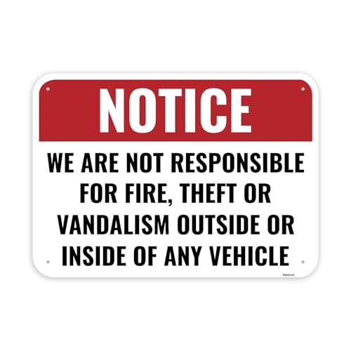 We Are Not Reponsible For Fire Theft Vandalism 14x10 We Are Not Reponsible For Fire Theft Vandalism 14x10 von Venicor