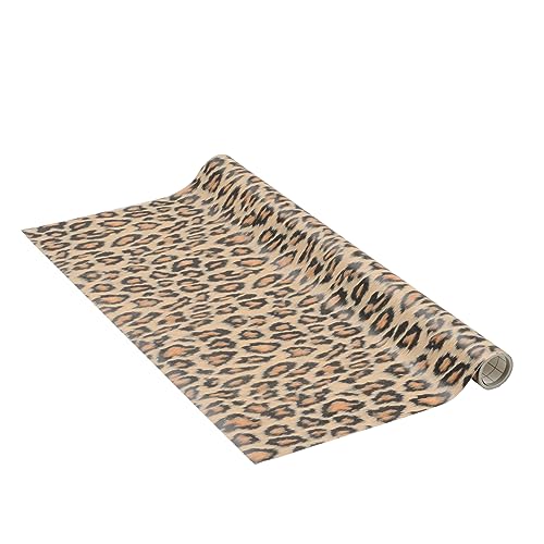 Venilia Klebefolie | Bengal Maroon Leopardenmuster Animalprint Leo | 45 cm x 1,5 m, Stärke 95μ | selbstklebende Möbel-Folie, Dekofolie, Tapete, Küchenfolie | ohne Phthalate | Made in EU von Venilia