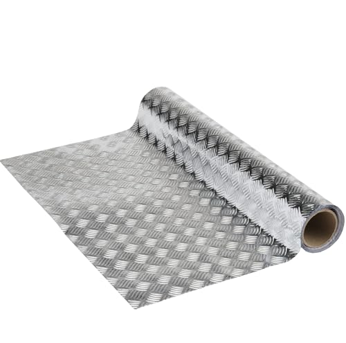 Venilia Klebefolie | Silber Riffel Industial-Optik Glänzend | 67,5cm x 1,5m, Stärke 215μ | selbstklebende Möbel-Folie, Dekofolie, Tapete, Küchenfolie | PVC ohne Phthalate | Made in EU Venilia Klebefolie | Silber Riffel Industial-Optik Glänzend | 67,5cm x 1,5m, Stärke 215μ | selbstklebende Möbel-Folie, Dekofolie, Tapete, Küchenfolie | PVC ohne Phthalate | Made in EU von Venilia