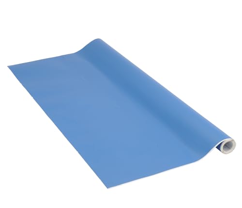 Venilia Klebefolie Uni Matt Petrol-Blau Dekofolie Möbelfolie Tapeten selbstklebende Folie, PVC, ohne Phthalate, blau, 45cm x 2m, 160µm (Stärke: 0,16mm), 53300 von Venilia