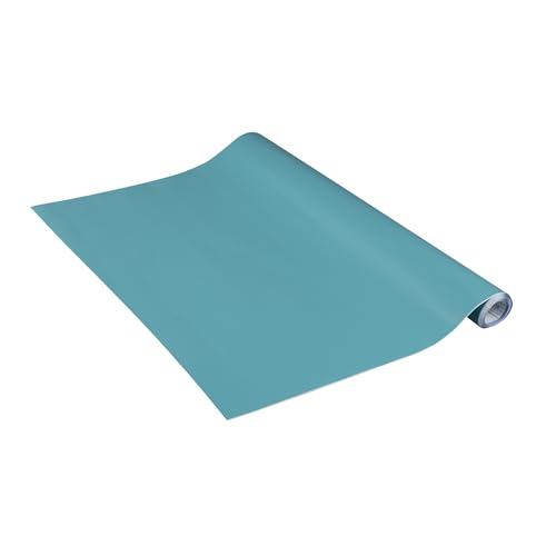 Venilia Klebefolie | Blaugrün Seegrün | Uni Matt Petrol Blau Blaugrün Seegrün, 45cm x 2m | selbstklebende Möbel-Folie, Dekofolie, Tapete, Küchenfolie | PVC ohne Phthalate | Made in EU von Venilia