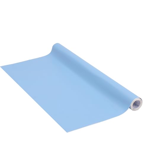 Venilia Klebefolie Uni Matt - Karibikblau, Himmelblau, Hellblau, 67,5cm x 2m - selbstklebende Möbel-Folie, Dekofolie, Tapete, Küchenfolie - PVC ohne Phthalate - Made in EU von Venilia