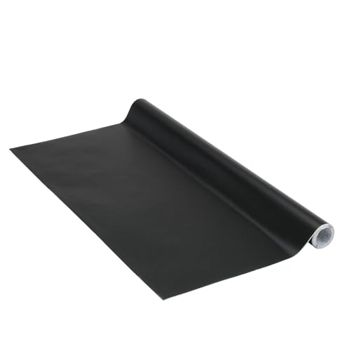 Venilia Klebefolie | Uni Matt Schwarz, 90cm x 2,1m | selbstklebende Möbel-Folie, Dekofolie, Tapete, Küchenfolie | PVC ohne Phthalate | Made in EU von Venilia