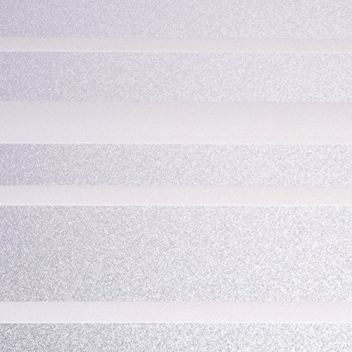 Venilia Fensterfolie statisch Vitrostatic Streifen Sichtschutz Folie, PVC, ohne Phthalate, transparent, 45cm x 1,5m, 200µm (Stärke: 0,2mm), Righe von Venilia