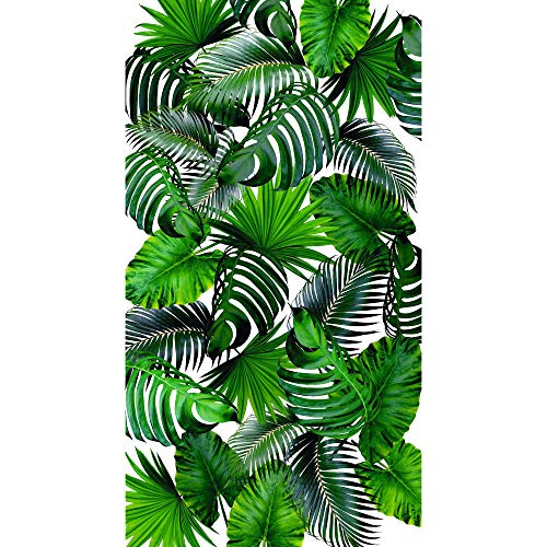Venilia Anti-Rutsch Teppich Palmenblätter Design, PVC-Weichschaumteppich, Küchenmatte, Bodenmatte, Vinyl Teppich, Küchenläufer, Bodenschutz, 65 x 120cm von Venilia