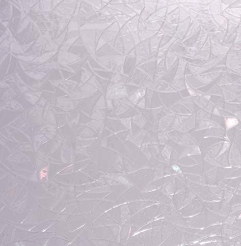 Venilia Fensterfolie statisch Vitrostatic Netz 3D Sichtschutz Folie, PVC, ohne Phthalate, transparent, 45cm x 1,5m, 200µm (Stärke: 0,2mm) von Venilia