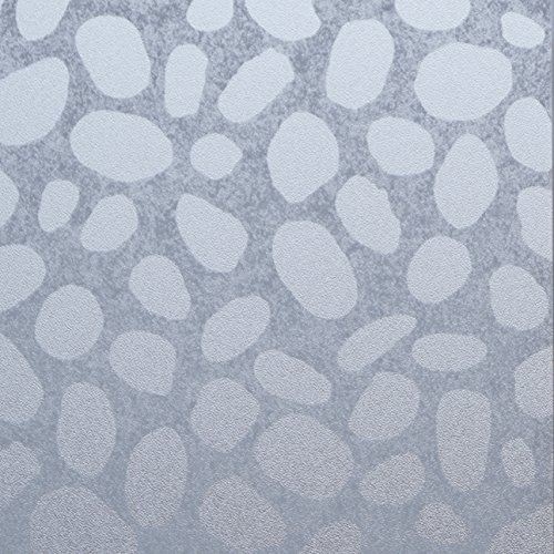 Venilia Fensterfolie statisch Vitrostatic Stein Sichtschutz Folie, PVC, ohne Phthalate, transparent, 45cm x 1,5m, 200µm (Stärke: 0,2mm) von Venilia