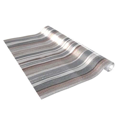 Vénilia Klebefolie Deco Standard, Listras metallic, 45 cm x 2 m, selbstklebende Möbelfolie, Dekofolie, Küchenfolie, Tapete, PVC ohne Phthalate, Made in EU Vénilia Klebefolie Deco Standard, Listras metallic, 45 cm x 2 m, selbstklebende Möbelfolie, Dekofolie, Küchenfolie, Tapete, PVC ohne Phthalate, Made in EU von Venilia