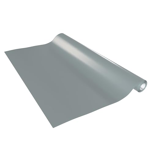 Vénilia Klebefolie Deco Standard, Silbergrau matt, 45 cm x 2 m, selbstklebende Möbelfolie, Dekofolie, Küchenfolie, Tapete, PVC ohne Phthalate, Made in EU von Venilia
