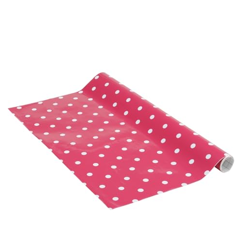 Venilia Klebefolie | Dots Pink Gepunktet | 45 cm x 1,5 m, Stärke 95μ | selbstklebende Möbel-Folie, Dekofolie, Tapete, Küchenfolie | ohne Phthalate | Made in EU von Venilia