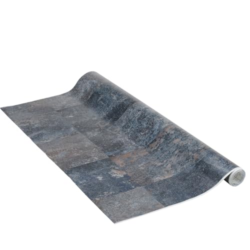Vénilia Klebefolie Effekt | Rost blau metallic | 90 cm x 2,6 m | selbstklebende Möbelfolie, Dekofolie, Küchenfolie, Tapete | PVC ohne Phthalate | Made in EU Vénilia Klebefolie Effekt | Rost blau metallic | 90 cm x 2,6 m | selbstklebende Möbelfolie, Dekofolie, Küchenfolie, Tapete | PVC ohne Phthalate | Made in EU von Venilia
