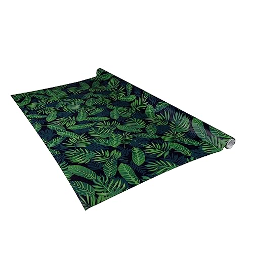 Venilia Klebefolie | Jungle Blätter Tropic Dschungel Optik | 90 cm x 2,6 m, Stärke 160μ | selbstklebende Möbel-Folie, Dekofolie, Tapete, Küchenfolie | PVC ohne Phthalate | Made in EU von Venilia