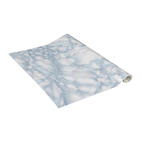 Venilia Klebefolie | Marmor Blau Steinoptik Blau | 67,5 cm x 2 m, Stärke 95μ | selbstklebende Möbel-Folie, Dekofolie, Tapete, Küchenfolie | PVC ohne Phthalate | Made in EU von Venilia