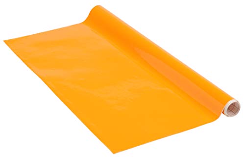Venilia Klebefolie | Orange Matt | 45 cm x 1,5 m, Stärke 95μ | selbstklebende Möbel-Folie, Dekofolie, Tapete, Küchenfolie | ohne Phthalate | Made in EU von Venilia