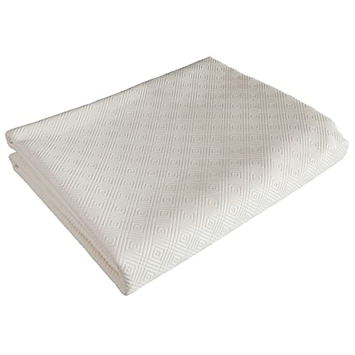 Venilia Tischschoner Bulgomme Oval, Tischdecke, rutschfest stossdämpfend pflegeleicht flüssigkeitsundurchlässig, PVC-Polyester, weiß, 135 x 220 cm Venilia Tischschoner Bulgomme Oval, Tischdecke, rutschfest stossdämpfend pflegeleicht flüssigkeitsundurchlässig, PVC-Polyester, weiß, 135 x 220 cm von Venilia