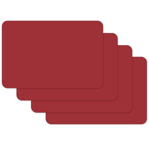 Vénilia Tischset Bordeaux, Platzset für Esszimmer, Esstischmatten, Telleruntersetzer, Platzdeckchen, abwischbar, lebensmittelecht, 45 x 30 cm, 4 Stück Vénilia Tischset Bordeaux, Platzset für Esszimmer, Esstischmatten, Telleruntersetzer, Platzdeckchen, abwischbar, lebensmittelecht, 45 x 30 cm, 4 Stück von Venilia