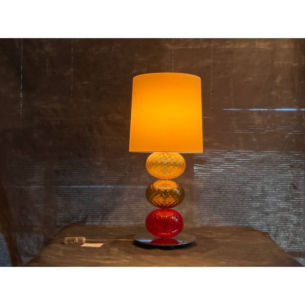 Tischlampe aus mundgeblasenem Glas 803, Venini Tischlampe aus mundgeblasenem Glas 803, Venini von Venini