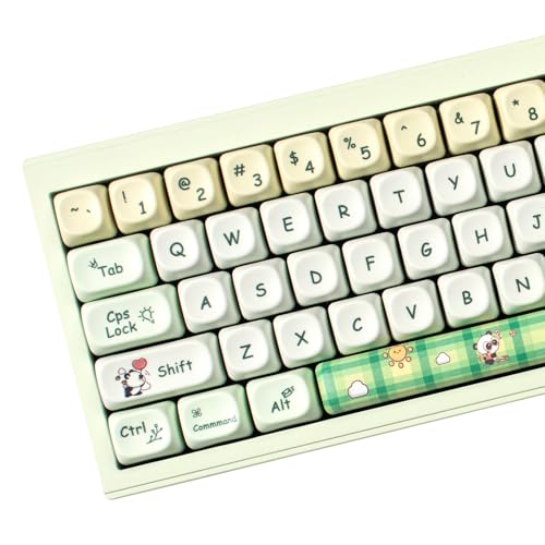 PBT Green Panda Keycaps, Moa Profile Keycap, Cute Round Kawaii Keyboard Keycap, 149 Keys Dye-Sublimation Keycap Set With Keycaps Puller for Mechanical Keyboard 60% 75% 100% PBT Green Panda Keycaps, Moa Profile Keycap, Cute Round Kawaii Keyboard Keycap, 149 Keys Dye-Sublimation Keycap Set With Keycaps Puller for Mechanical Keyboard 60% 75% 100% von Venit Keys