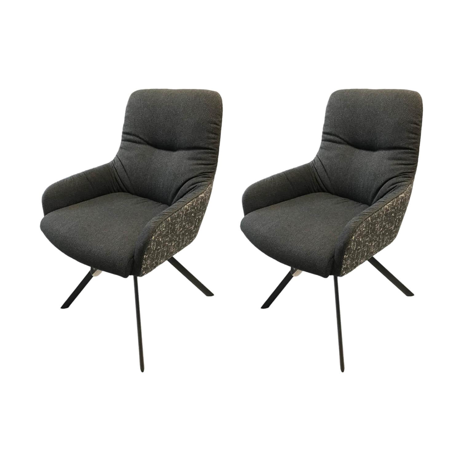 2er-Set Stuhl Greta 2274 Stoff Innenschale Dallas Anthrazit Außenschale Enschede 2er-Set Stuhl Greta 2274 Stoff Innenschale Dallas Anthrazit Außenschale Enschede von Venjakob