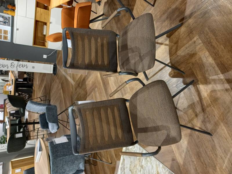 Armlehnstuhl LILLI in Stoff Melange Streifenoptik Armlehnstuhl LILLI in Stoff Melange Streifenoptik von Venjakob