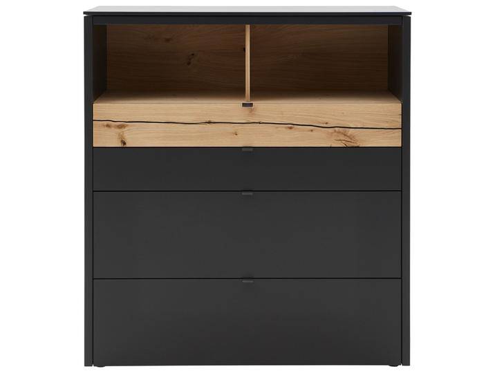 Highboard GAME 127 x 140 cm Lack anthrazit /Absetzung Balkeneiche Highboard GAME 127 x 140 cm Lack anthrazit /Absetzung Balkeneiche von Venjakob
