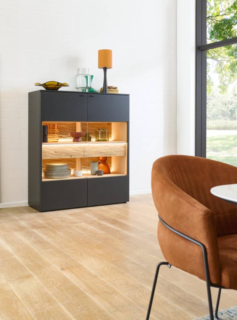 Highboard  in Eiche gehackt geölt gebürstet von Venjakob