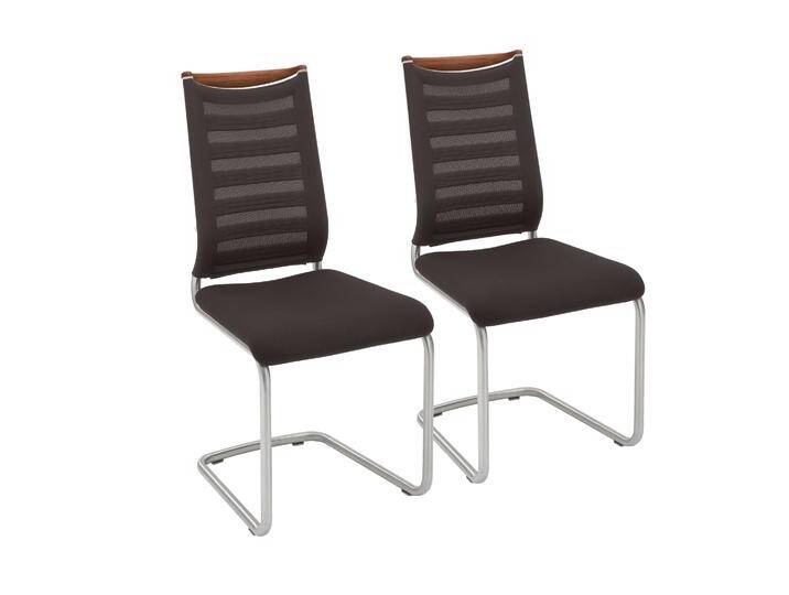 Venjakob 2er-Set Esszimmerstuhl Lilli 2221 Gestell in Edelstahloptik Bezug in Tritex tabac mit Streifenoptik und Kopfstück in Colorado Nussbaum geölt Venjakob 2er-Set Esszimmerstuhl Lilli 2221 Gestell in Edelstahloptik Bezug in Tritex tabac mit Streifenoptik und Kopfstück in Colorado Nussbaum geölt von Venjakob